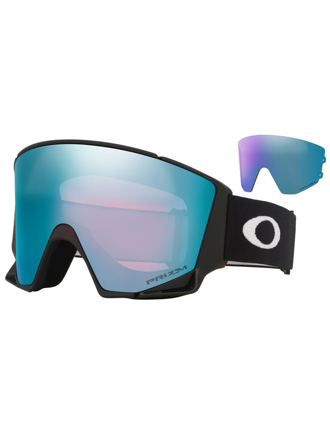 Oakley Flow Space L Black/Prizm Sapphire + Spare Lense Goggle | MATTE BLACK/PRIZM SAPPHIRE