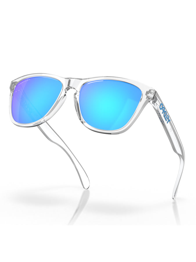 Oakley Frogskin Crystal Clear/Prizm Sapphire Irid Sunglasses | CRYSTAL CLR/PRZM SAP IRID