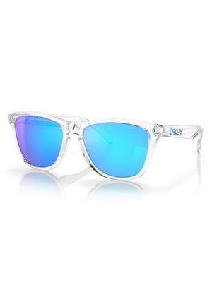 Oakley Frogskin Crystal Clear/Prizm Sapphire Irid Sunglasses