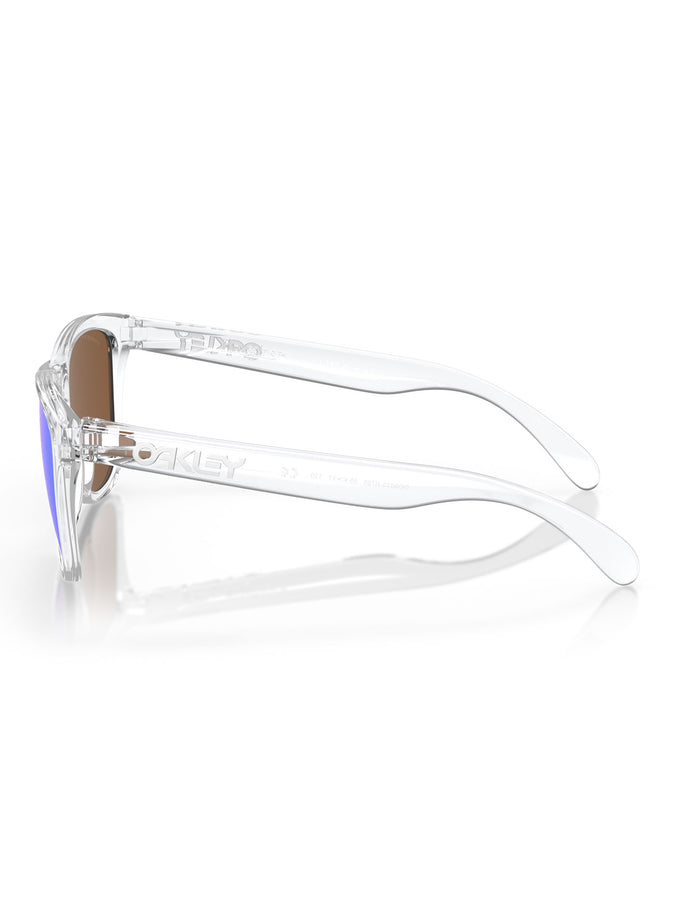 Oakley Frogskin Polished Clear/Prizm Violet Sunglasses | POLISHED CLEAR/PRIZM VIOLET