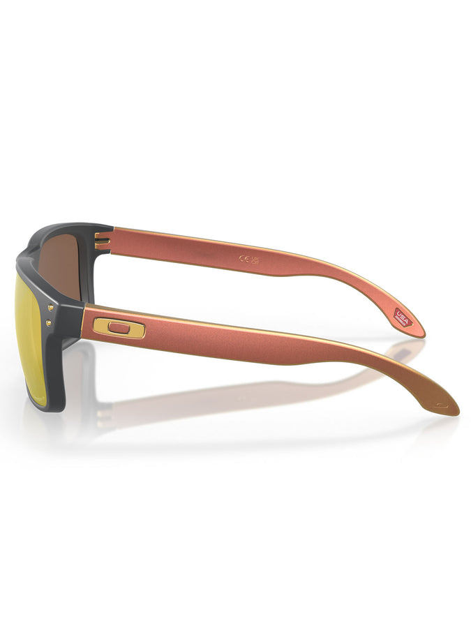 Oakley Holbrook Matte Carbon/Prizm 24K Polarized Sunglasses | MATTE CARBON/PRIZM 24K