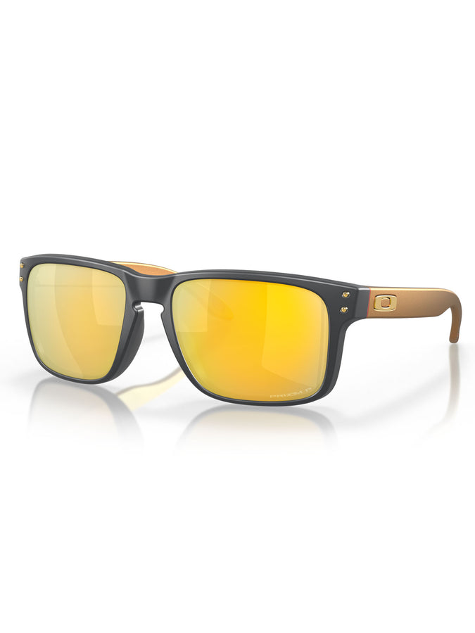 Oakley Holbrook Matte Carbon/Prizm 24K Polarized Sunglasses | MATTE CARBON/PRIZM 24K