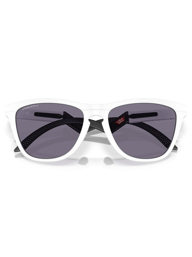 Oakley Frogskins Hybrid Matte White/Prizm Grey Sunglasses | MATTE WHITE/PRIZM GREY