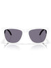 Oakley Frogskins Hybrid Matte White/Prizm Grey Sunglasses