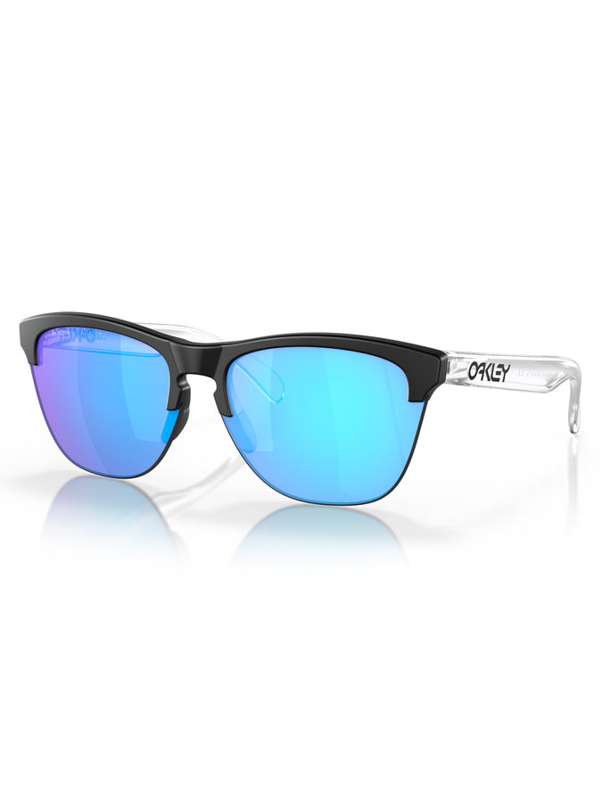 Oakley Frogskins Lite Matte Black/Prizm Sapphire Sunglasses | MAT BLACK/PRIZM SAPPHIRE