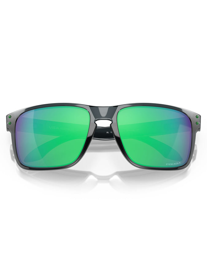 Oakley Holbrook XL Crystal Black/Prizm Jade Sunglasses | CRYSTAL BLACK/PRIZM JADE
