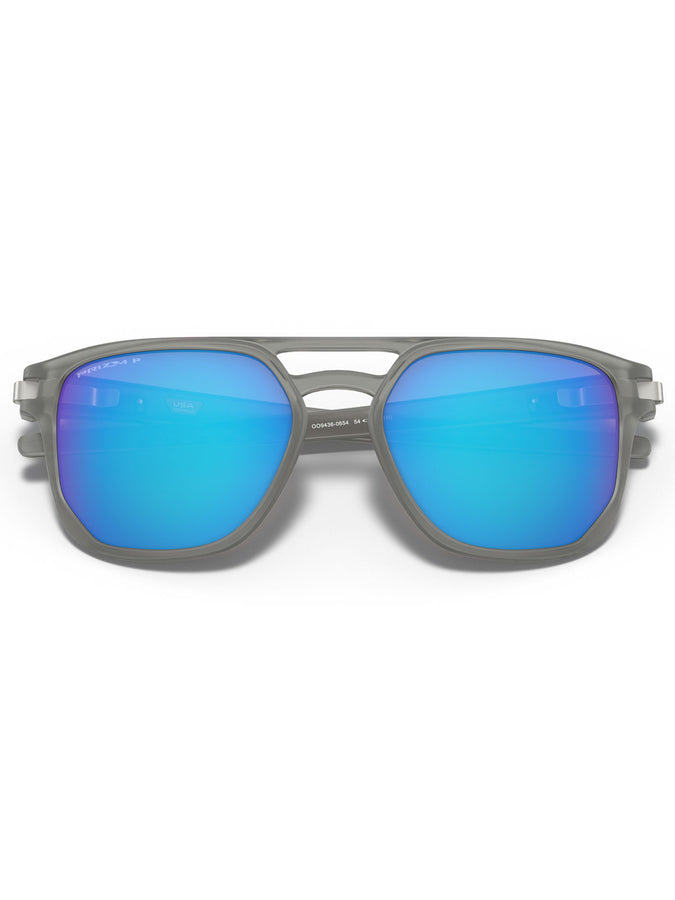 Oakley Latch Beta Matte Grey/Prizm Sphr Polarized Sunglasses | MATTE GREY INK/PRIZM SAPPHIRE
