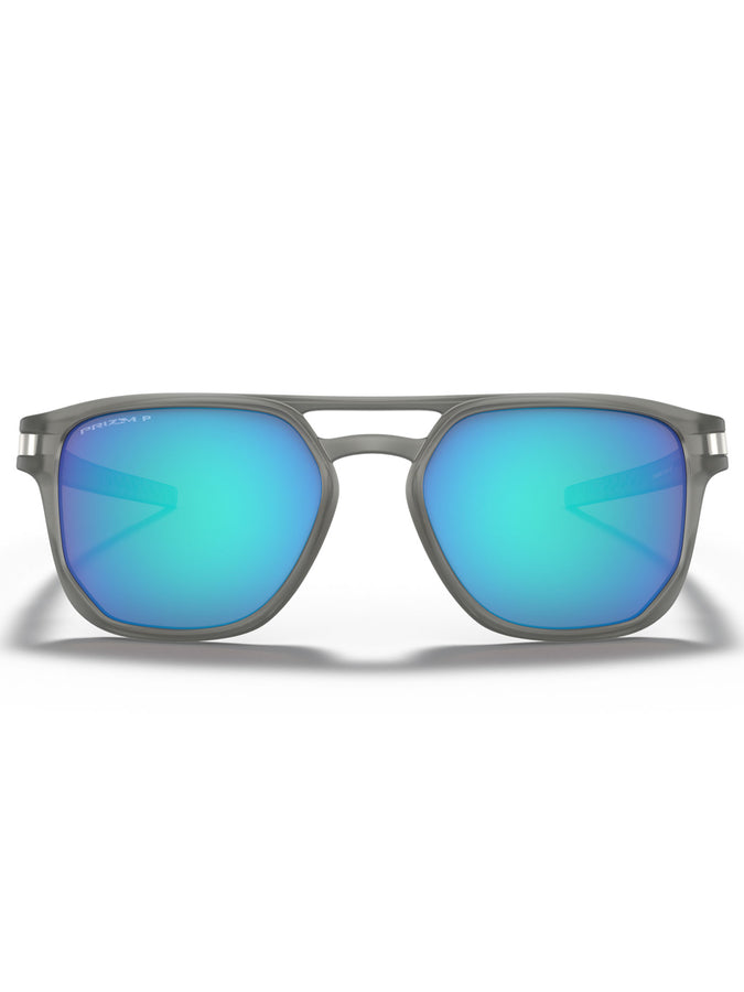 Oakley Latch Beta Matte Grey/Prizm Sphr Polarized Sunglasses | MATTE GREY INK/PRIZM SAPPHIRE