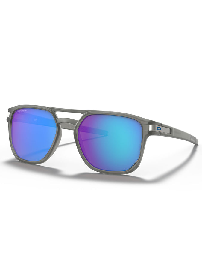 Oakley Latch Beta Matte Grey/Prizm Sphr Polarized Sunglasses | MATTE GREY INK/PRIZM SAPPHIRE