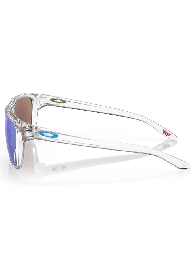 Oakley Sylas Polished Clear/Prizm Sapphire Sunglasses | POLISHED CLEAR/PRIZM SAPPHIRE