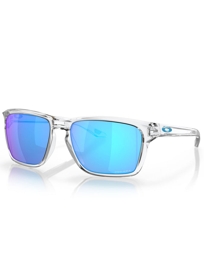 Oakley Sylas Polished Clear/Prizm Sapphire Sunglasses | POLISHED CLEAR/PRIZM SAPPHIRE