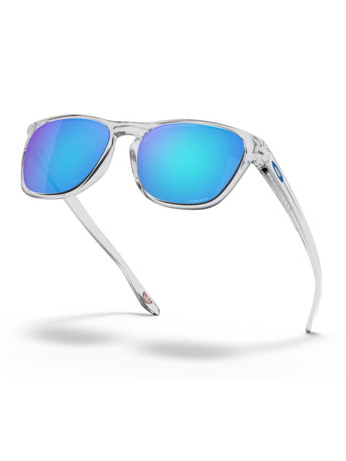 Oakley Manorburn Polished Clear/Prizm Sapphire Sunglasses | POLISHED CLEAR/PRIZM SAPPHIRE