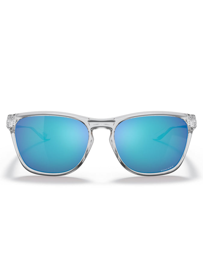 Oakley Manorburn Polished Clear/Prizm Sapphire Sunglasses | POLISHED CLEAR/PRIZM SAPPHIRE