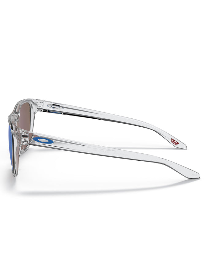 Oakley Manorburn Polished Clear/Prizm Sapphire Sunglasses | POLISHED CLEAR/PRIZM SAPPHIRE