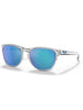 Oakley Manorburn Polished Clear/Prizm Sapphire Sunglasses