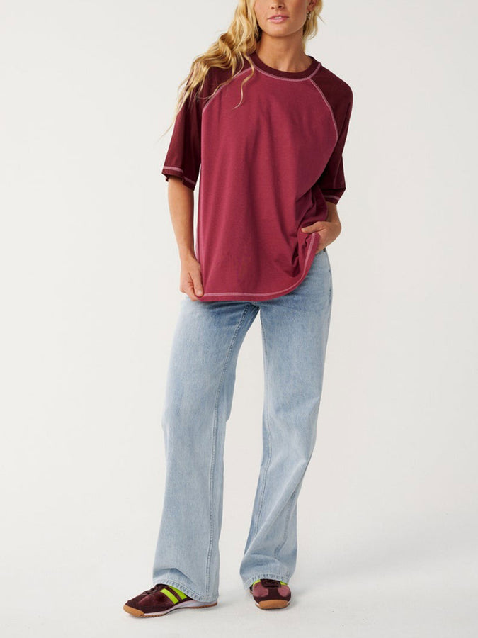 Rip Curl Classic Boxy Raglan T-Shirt Fall 2026 | DARK PLUM (2924)