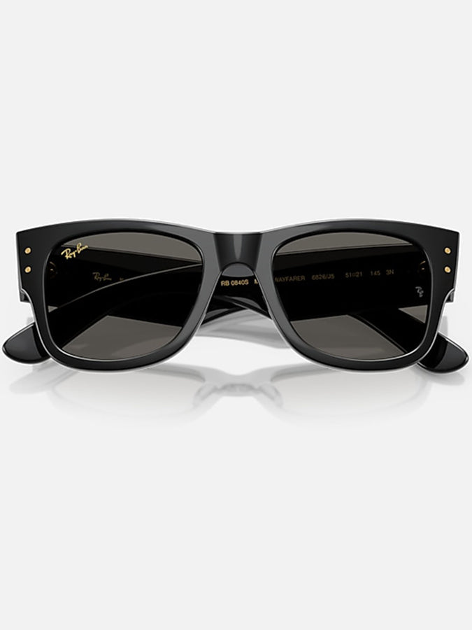 Ray-Ban x A$AP Rocky Mega Wayfarer Black/Dark Grey Sunglasses | BLACK/DARK GREY