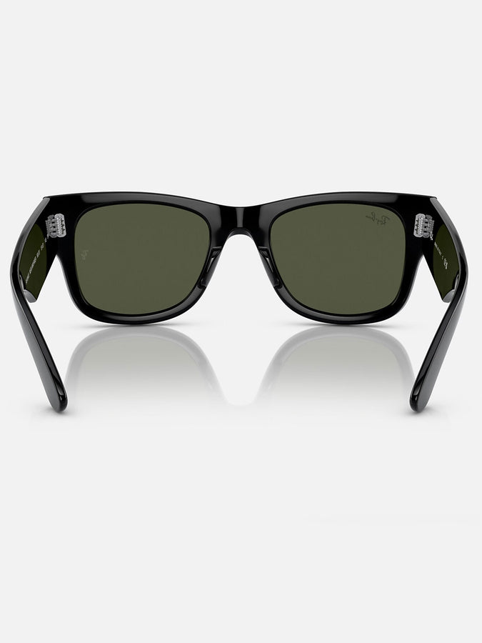 Ray-Ban Mega Wayfarer Polished Black/Green Sunglasses | POLISHED BLACK/GREEN
