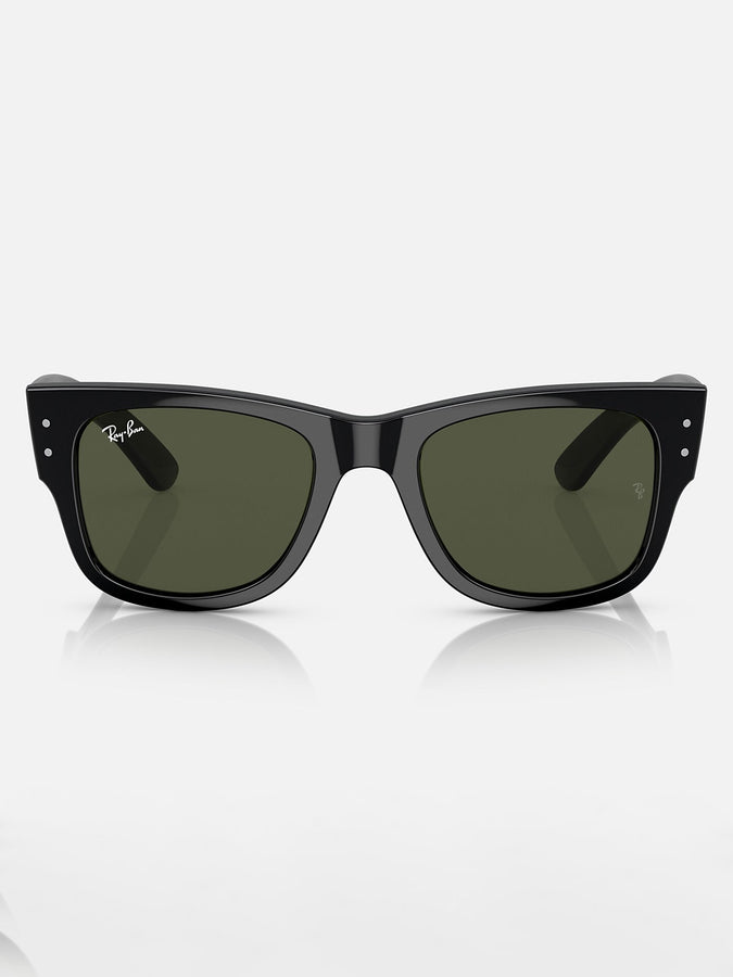 Ray-Ban Mega Wayfarer Polished Black/Green Sunglasses | POLISHED BLACK/GREEN