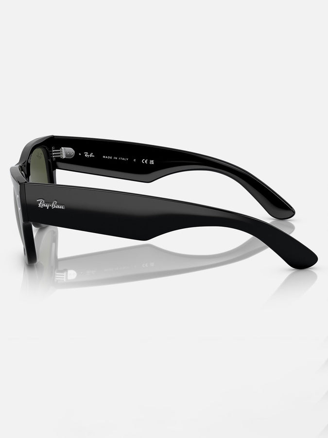 Ray-Ban Mega Wayfarer Polished Black/Green Sunglasses | POLISHED BLACK/GREEN