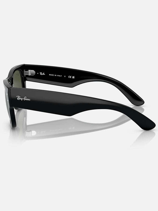 Ray Ban 2024 Mega Wayfarer Black/Green Classic Sunglasses | BLACK/GREEN