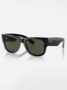 Ray-Ban Mega Wayfarer Polished Black/Green Sunglasses