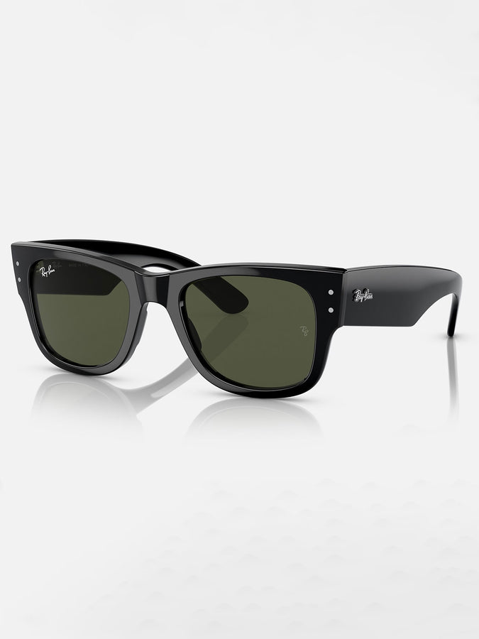 Ray-Ban Mega Wayfarer Polished Black/Green Sunglasses | POLISHED BLACK/GREEN
