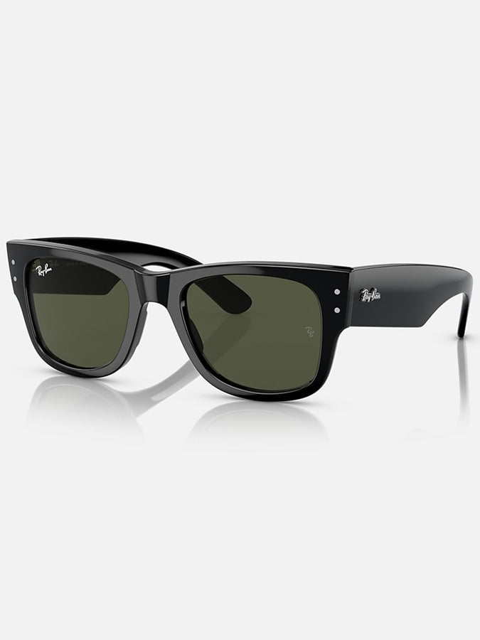 Ray Ban 2024 Mega Wayfarer Black/Green Classic Sunglasses |  BLACK/GREEN