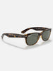 Ray Ban New Wayfarer Tortoise/G-15 Green Sunglasses