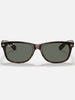 Ray Ban New Wayfarer Tortoise/G-15 Green Sunglasses