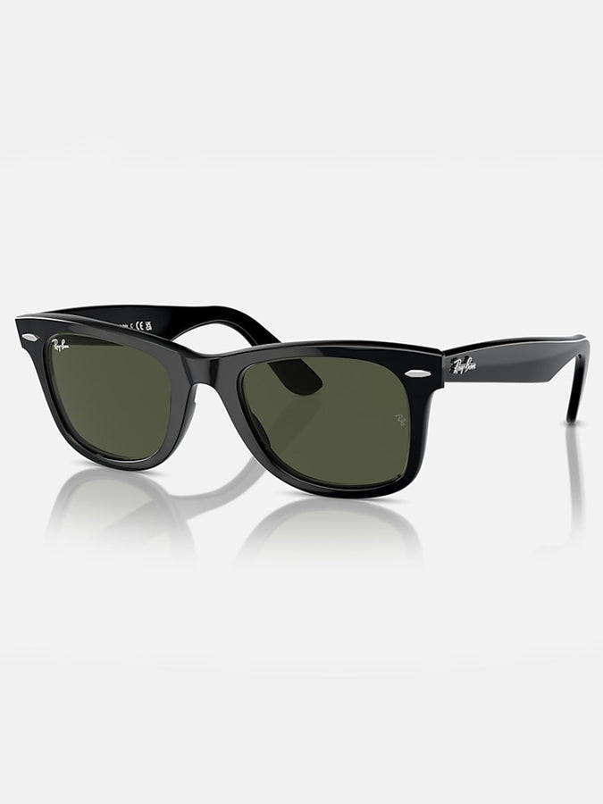 Ray Ban 2024 Wayfarer Black/Green Classic G-15 Sunglasses |  BLACK/GREEN