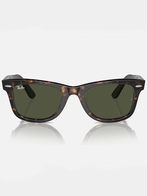 Ray Ban 2024 Wayfarer Tortoise/Green Classic G-15 Sunglasses