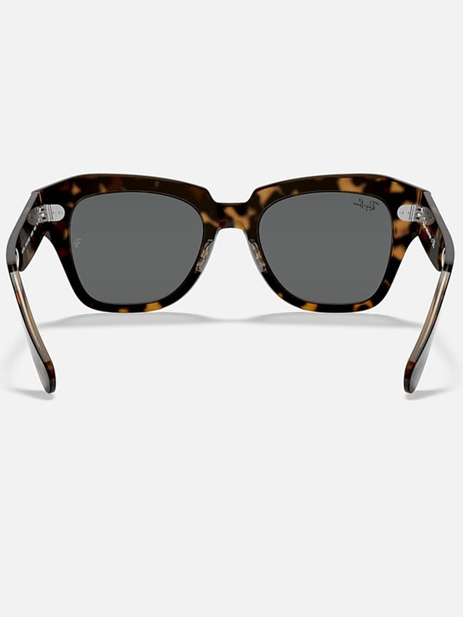 Ray Ban 2024 State Street Havana On Transparent Brown/ Grey Classic Sunglasses | HAVNA ON TRNSPRNT BRN/GRY