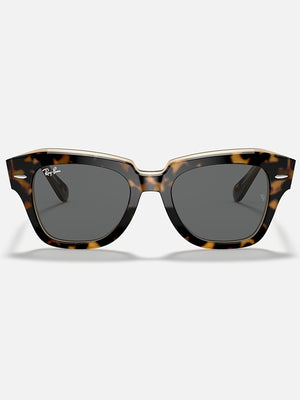 Ray Ban 2024 State Street Havana On Transparent Brown/ Grey Classic Sunglasses