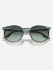 Ray-Ban 0RB2204 Striped Blue Green/Blue Vintage Sunglasses