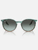 Ray-Ban 0RB2204 Striped Blue Green/Blue Vintage Sunglasses