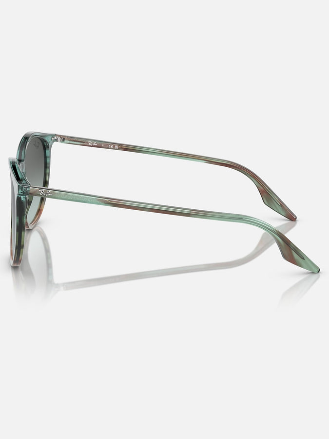 Ray-Ban 0RB2204 Striped Blue Green/Blue Vintage Sunglasses | STRIPD BLUE GREEN/BLUE VINTAGE