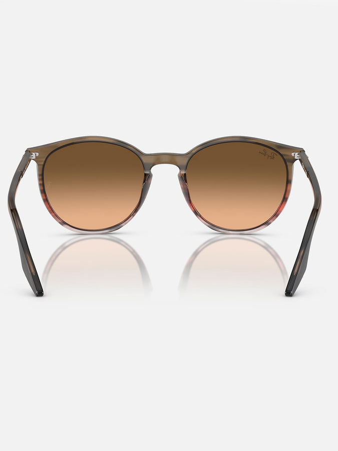 Ray-Ban ORB2204 Striped Brown Red/Pink Black Sunglasses | STRIPED BROWN RED/PINK BLACK
