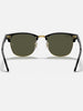 Ray Ban 2024 Clubmaster Black On Gold/Green Classic G-15 Sunglasses
