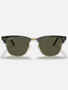 Ray Ban 2024 Clubmaster Black On Gold/Green Classic G-15 Sunglasses