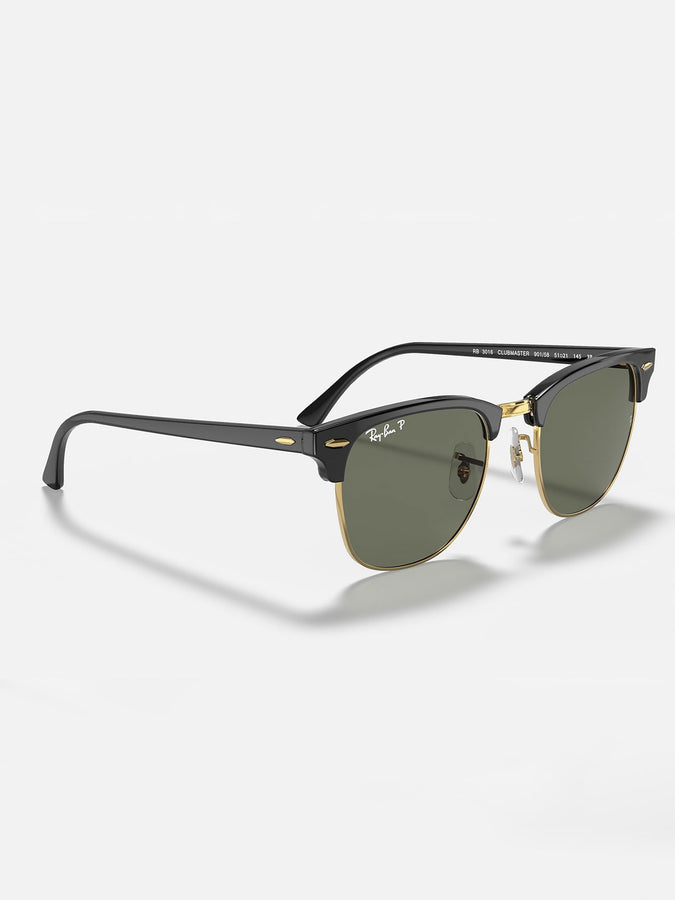 Ray-Ban Clubmaster Black On Gold/G-15 Green Sunglasses | BLACK ON GOLD/G-15 GREEN