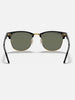 Ray Ban Clubmaster Black On Gold/Green G-15 Sunglasses