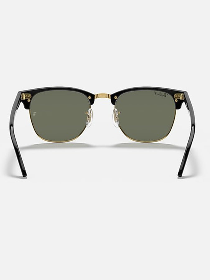 Ray Ban Clubmaster Black On Gold/Green G-15 Sunglasses | BLACK ON GOLD/G-15 GREEN