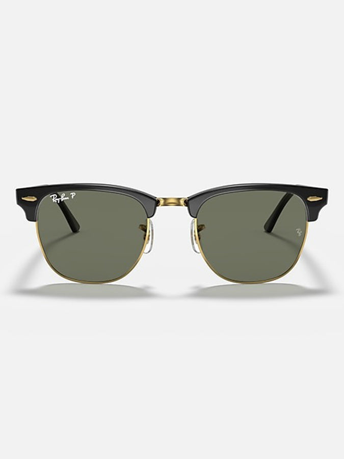 Ray Ban Clubmaster Black On Gold/Green G-15 Sunglasses | BLACK ON GOLD/G-15 GREEN