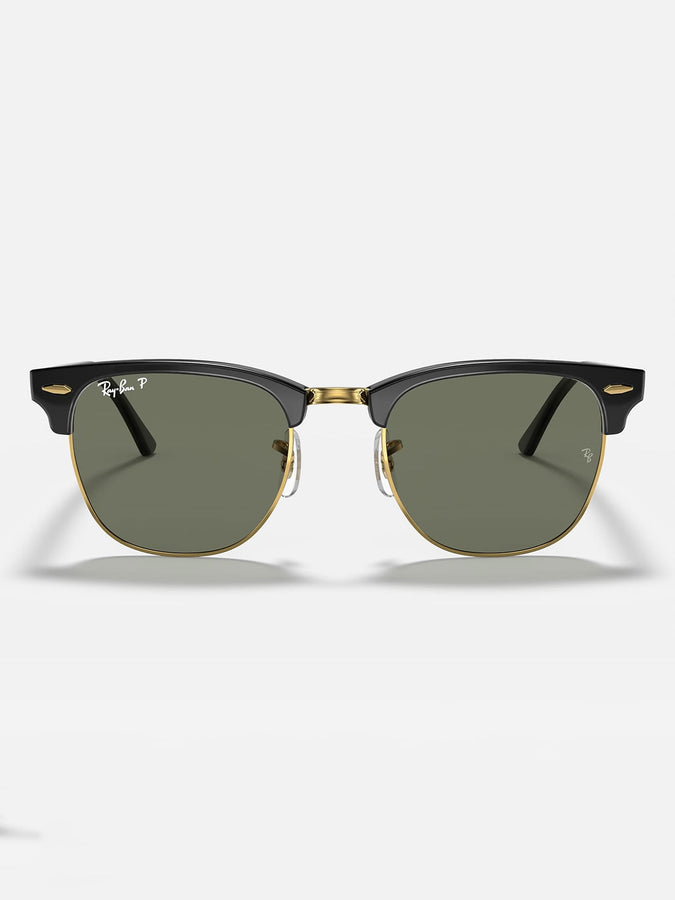 Ray-Ban Clubmaster Black On Gold/G-15 Green Sunglasses | BLACK ON GOLD/G-15 GREEN
