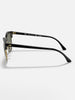 Ray-Ban Clubmaster Black On Gold/G-15 Green Sunglasses