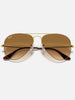 Ray-Ban 0RB3025 Aviator Gold Arista/ Light Brown Sunglasses