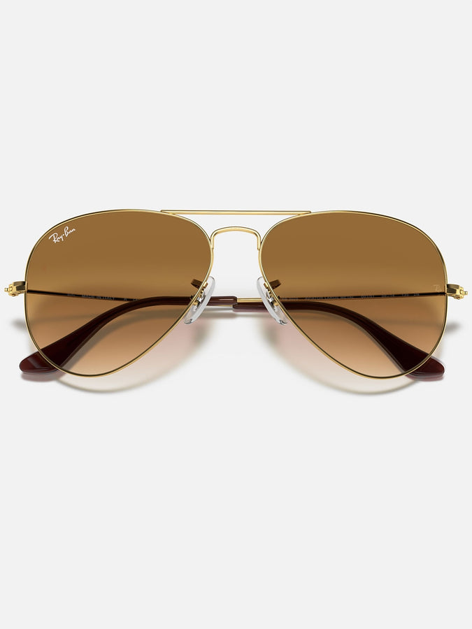 Ray-Ban 0RB3025 Aviator Gold Arista/ Light Brown Sunglasses | ARISTA GOLD/LIGHT BROWN