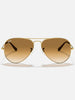 Ray-Ban 0RB3025 Aviator Gold Arista/ Light Brown Sunglasses