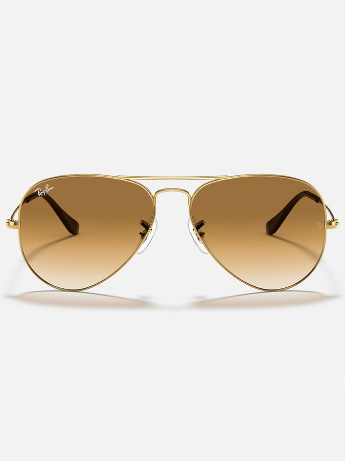 Ray-Ban 0RB3025 Aviator Gold Arista/ Light Brown Sunglasses | ARISTA GOLD/LIGHT BROWN